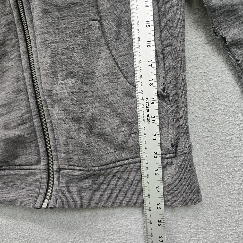 Lululemon Women Jacket 8 Gray Scuba Full Zip Hoodie READ